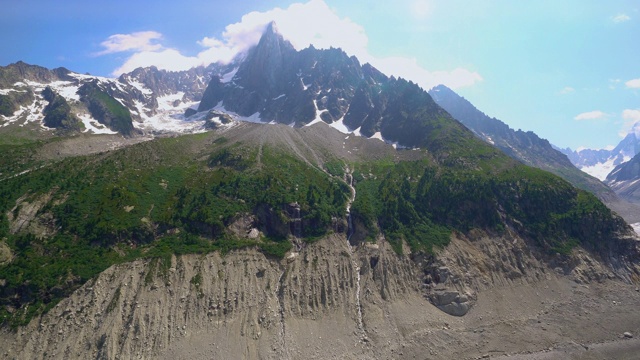 法国阿尔卑斯山的冰海视频素材