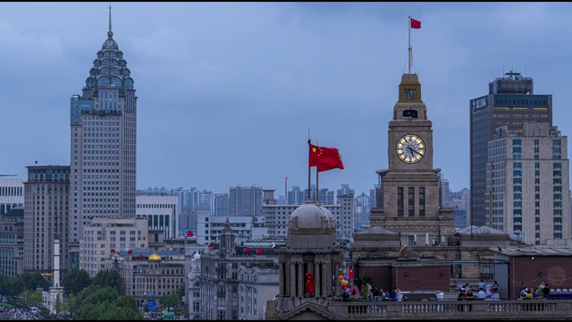 迷人的上海外滩夜景视频素材