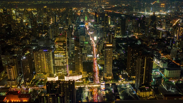 夜景鸟瞰图视频素材