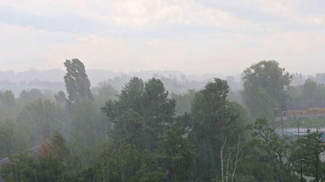 暴风雨的天气视频素材