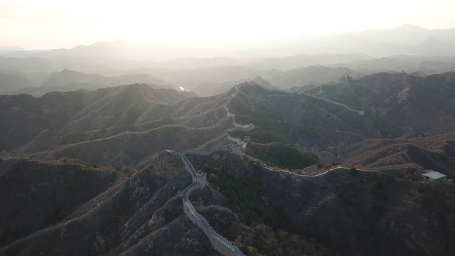 中国长城，鸟瞰图视频下载