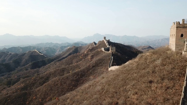 中国长城，鸟瞰图视频下载