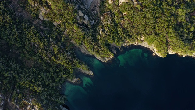 无人机拍摄:挪威的大海和峡湾视频素材