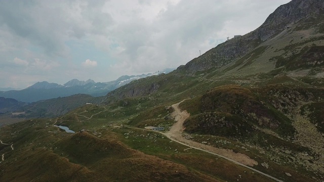 瑞士高山空中阿尔卑斯山视频素材