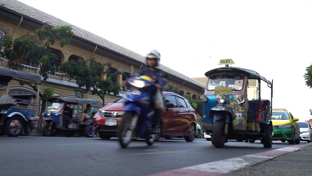 泰国曼谷的交通道路。视频素材