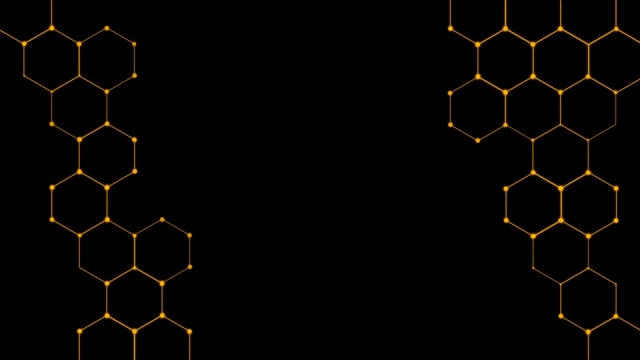4K六角技术背景视频素材画面2