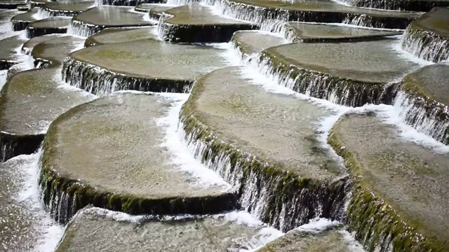 中国云南省白水河丽江玉龙山白瀑视频素材画面4