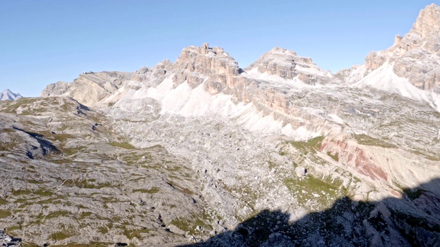 欧洲意大利Tofane组白云石区的高山景观视频素材