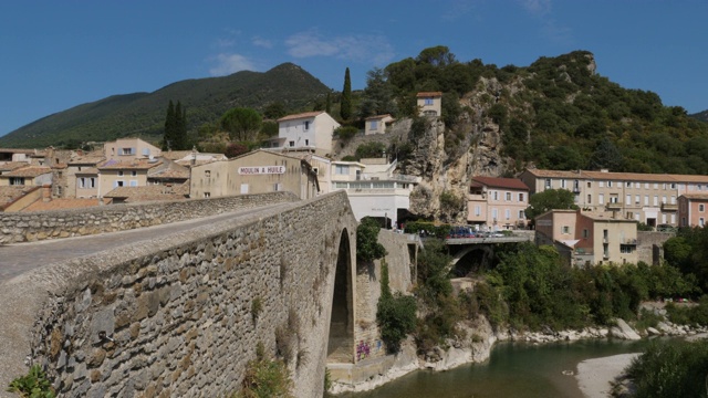 Nyons Dô我警局,Auvergne-Rhône-Alpes区域,法国视频素材