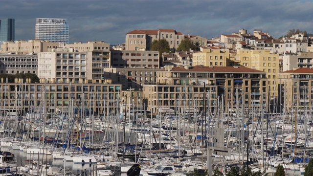 圣让堡和圣教堂André，马赛，Bouches-du-Rône，法国。视频素材