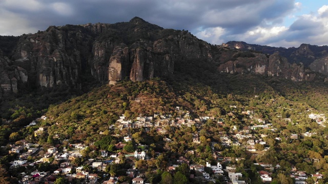 tepozteco山的景色视频素材