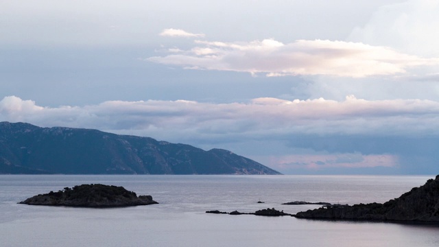 Fethiye, Darboğaz Bay Clouds 1080p Timelapse视频素材