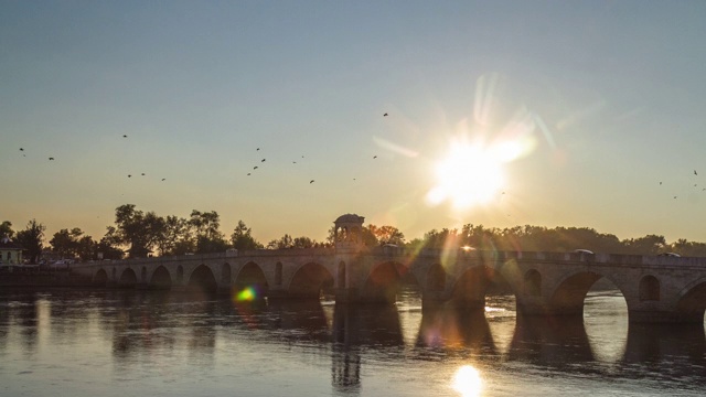 Edirne,Tunca Bridge 1080p延时视频下载