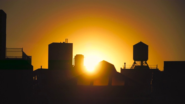 2019年9月5日，美国纽约，夕阳西下。视频素材