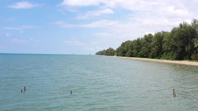 海平线鸟瞰图视频素材