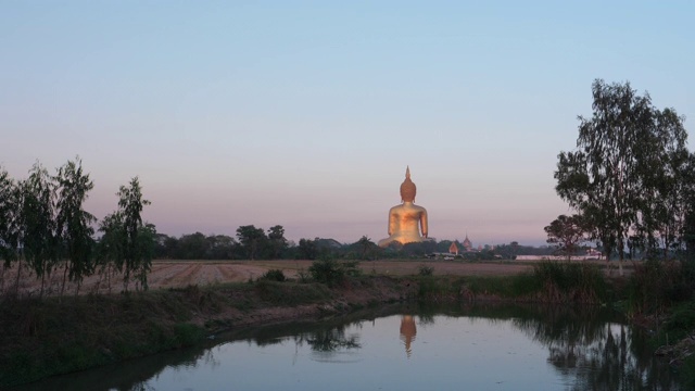 佛寺大佛。这是泰国最大的佛像视频素材