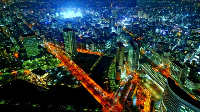 横滨天际线黄昏视频素材画面1
