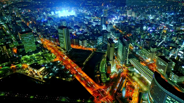 横滨天际线黄昏视频素材画面3