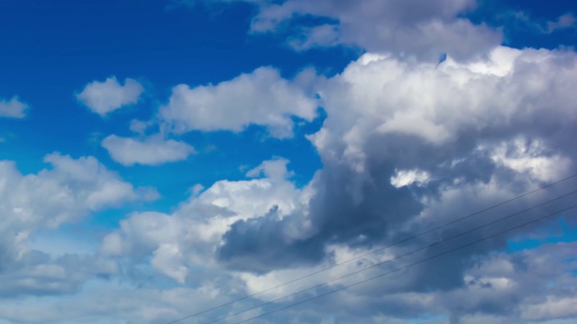 天空中白云的流逝视频素材