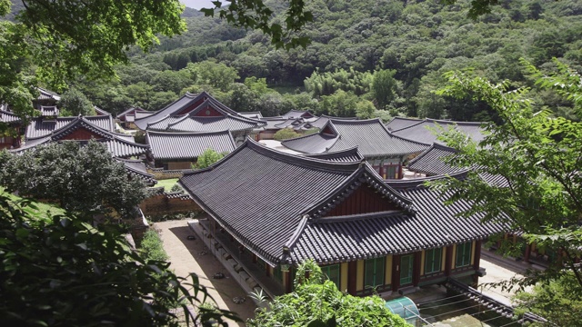 松光寺/全罗南道顺天溪，韩国视频素材