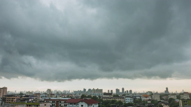 时间流逝;美丽的暴风雨和乌云视频素材画面1