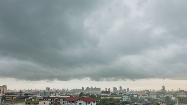 时间流逝;美丽的暴风雨和乌云视频素材画面2