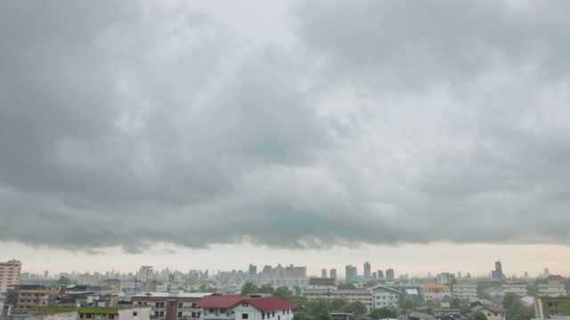 时间流逝;美丽的暴风雨和乌云视频素材画面3