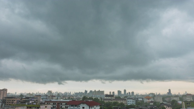 时间流逝;美丽的暴风雨和乌云视频素材画面4