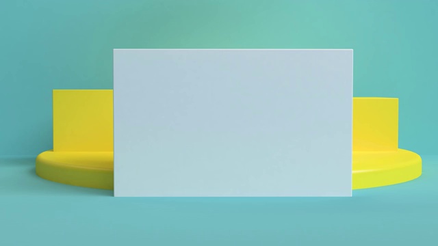 三维运动设计抽象几何形状循环动画背景。概念:聚会，展示，商务。视频素材画面2