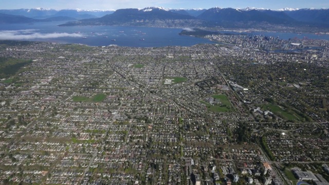 Kerrisdale Vancouver BC Canada鸟瞰图视频素材