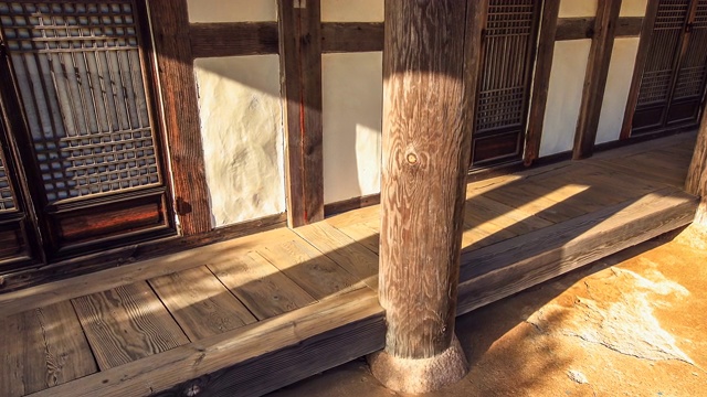 韩国全罗南道韩莲郡三山明大兴寺禅堂正面视频素材