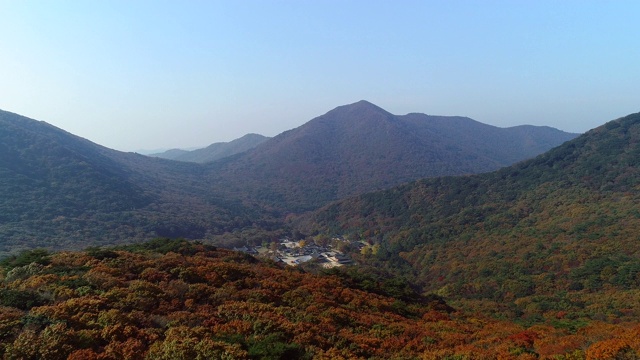 韩国全罗南道韩南郡都云山/三山明大兴寺视频素材