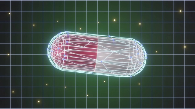 3D渲染药丸胶囊视频素材