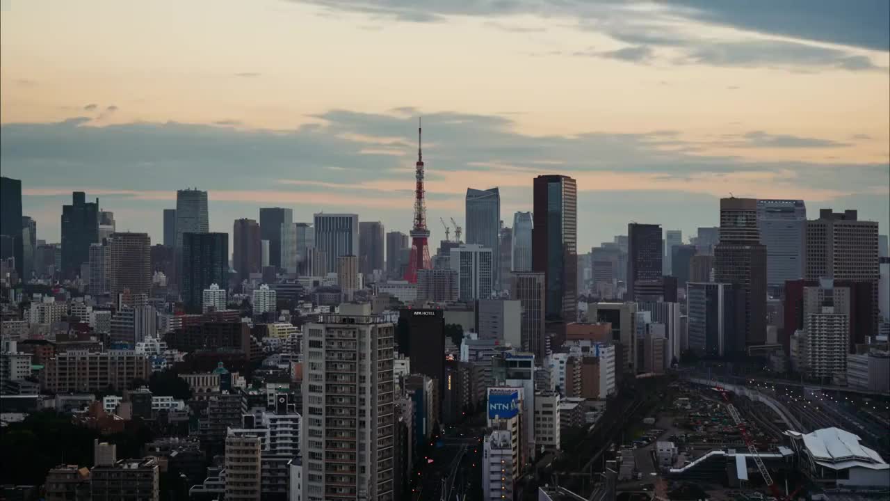 日本东京的时光流逝视频素材