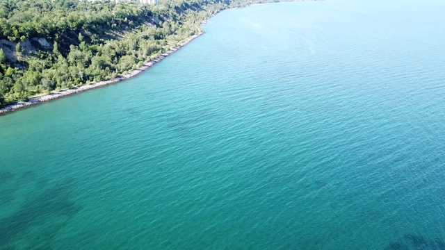 海平线鸟瞰图视频素材