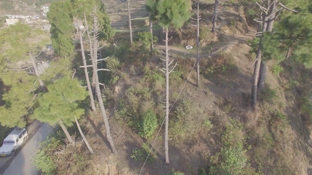 鸟瞰图的喜马拉雅山视频素材