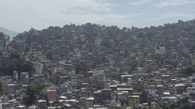 令人印象深刻的是，在里约热内卢里约热内卢里约热内卢附近的Rocinha favela的航拍照片视频下载