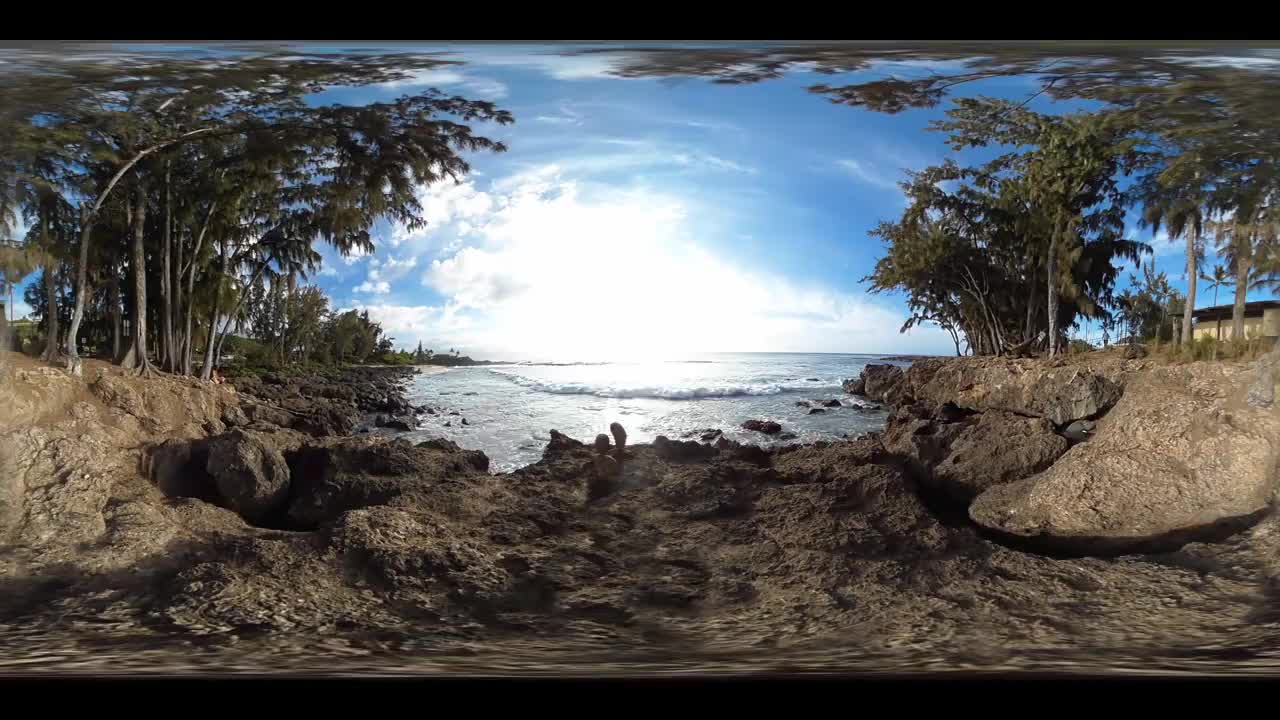 三桌海滩瓦胡岛夏威夷美国视频素材