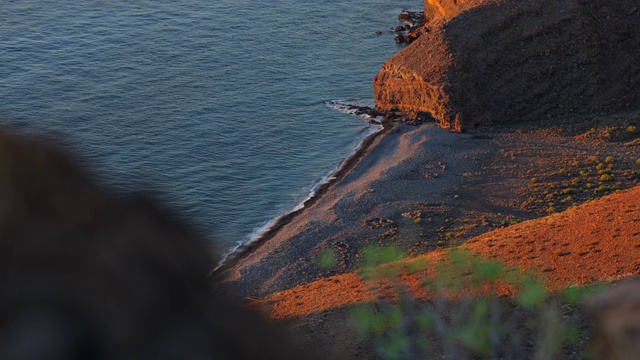 西班牙加那利群岛WS HA海和海滩/拉戈梅拉视频素材