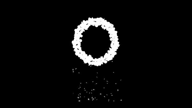 假日信件排版的圣诞装饰品与雪花经典的颜色O视频素材画面3