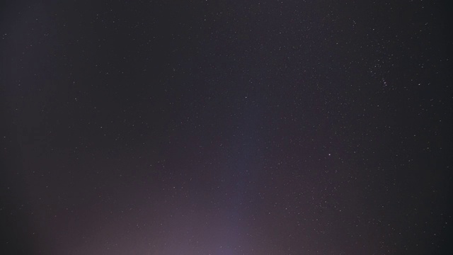 真正的多彩夜晚日落星空。自然星空背景。FullHD,时间流逝视频素材