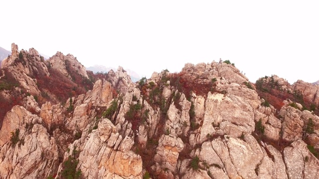 韩国江原道石山的秋天风景视频素材