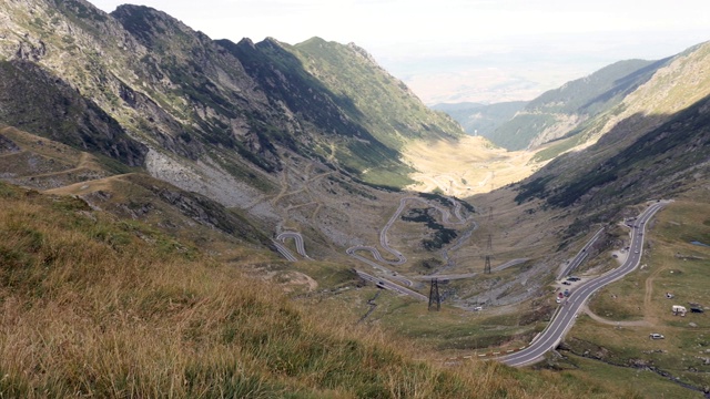 罗马尼亚中部著名的国道transagarasan 4K镜头视频素材