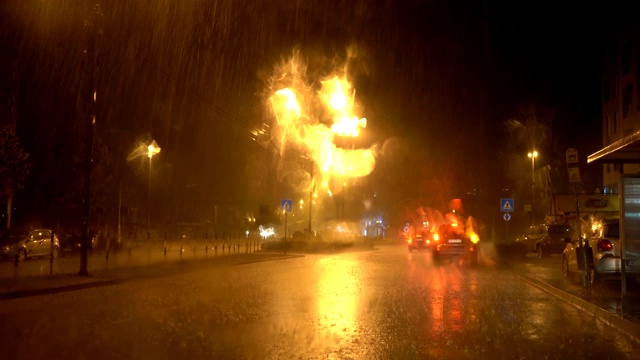 城市的雨夜视频素材