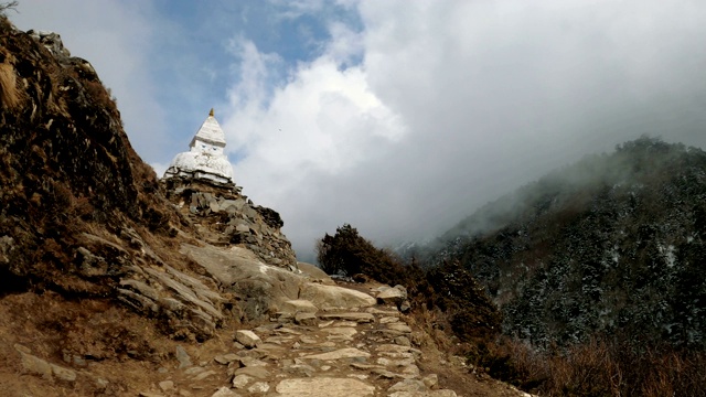 喜马拉雅山脉的风景视频素材