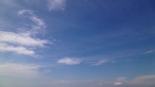 日落天空时间流逝在傍晚，美丽的云彩为背景视频素材