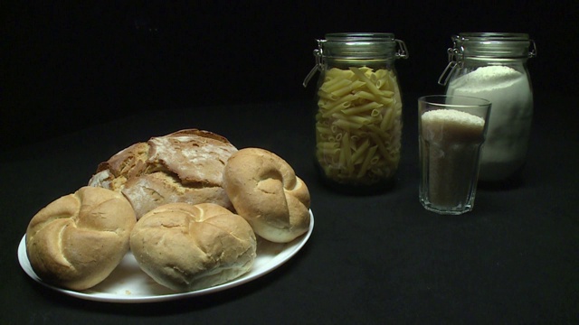 烘焙食品，意大利面和面粉视频素材画面4
