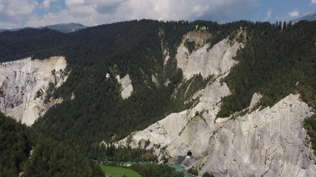 海涅峡谷或瑞士大峡谷鸟瞰图视频素材