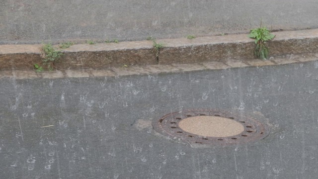 街上下着大雨视频下载