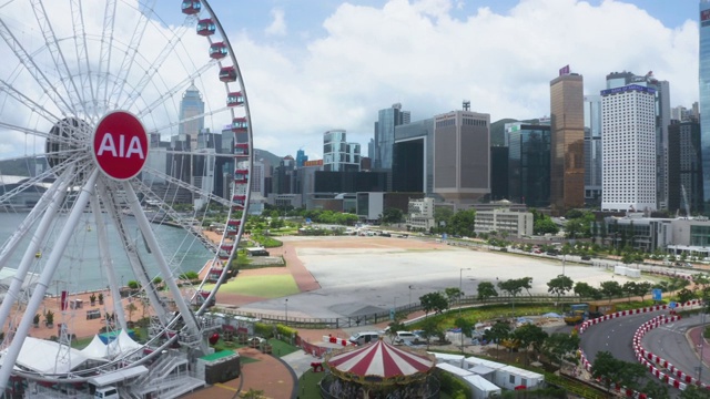 香港城市鸟瞰图视频素材